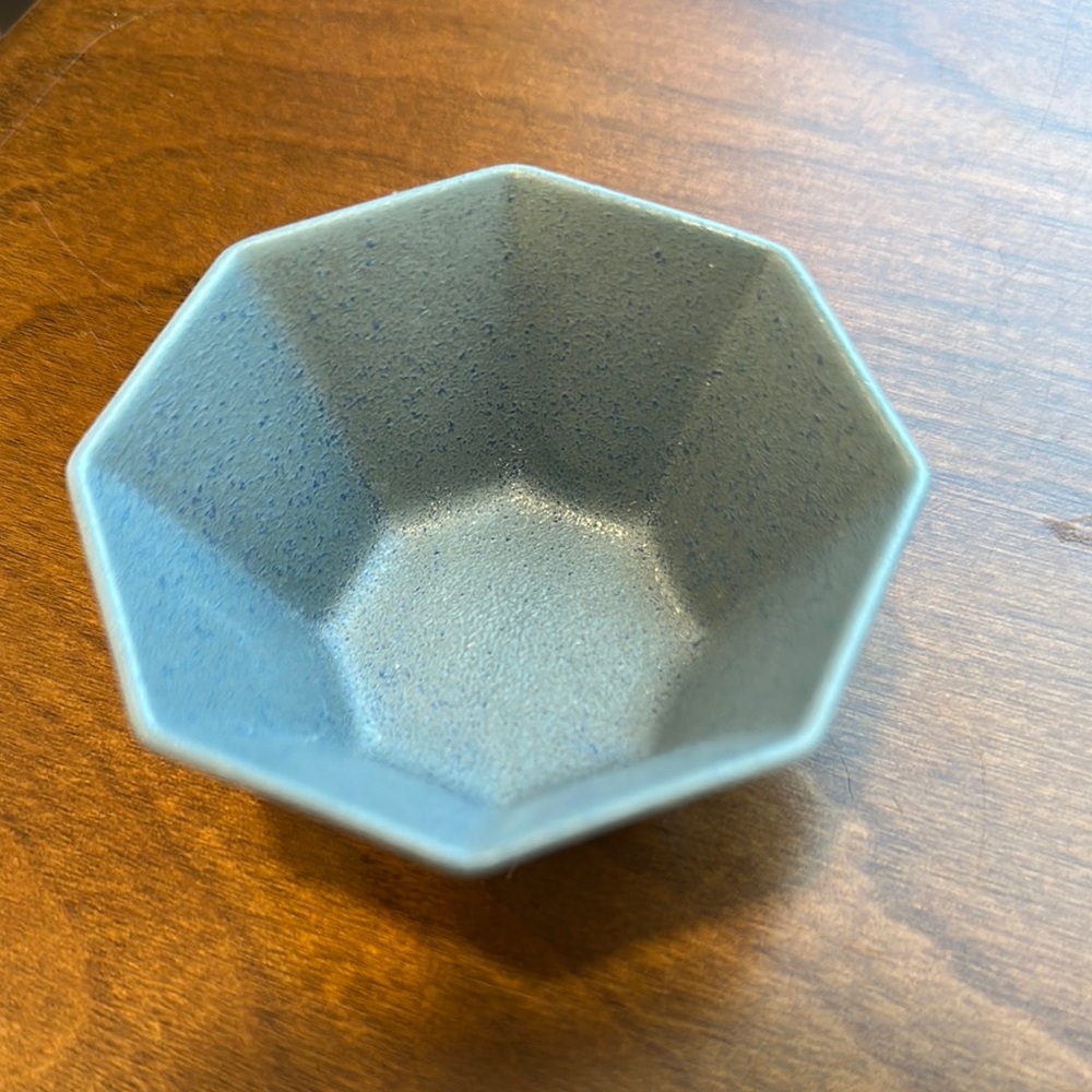 Petite Bowl Octagon 2.75" Smoky Blue. Set of 6
